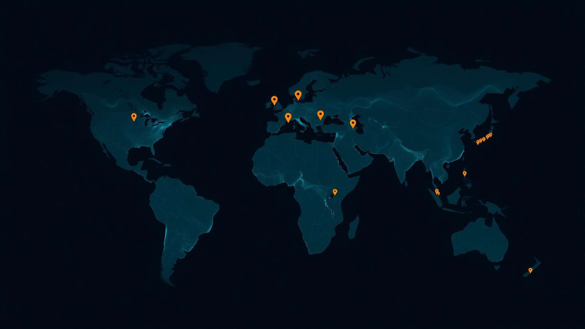 Global operations map
